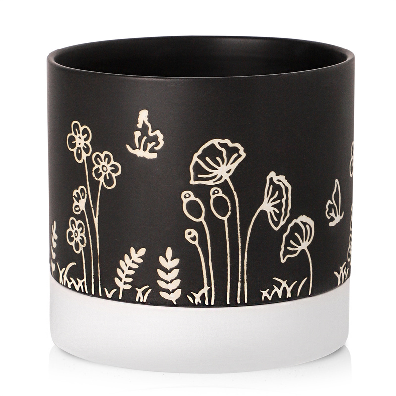 Nihow 6 INCH FLOWER POT SHORT Black