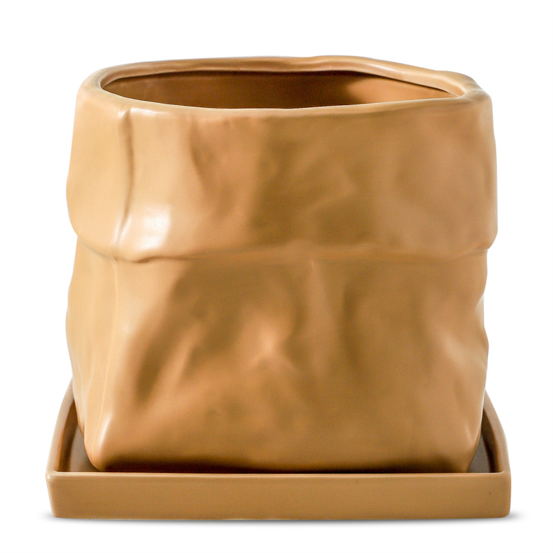 Nihow  8 INCH  Square Flower Pot  Terracota