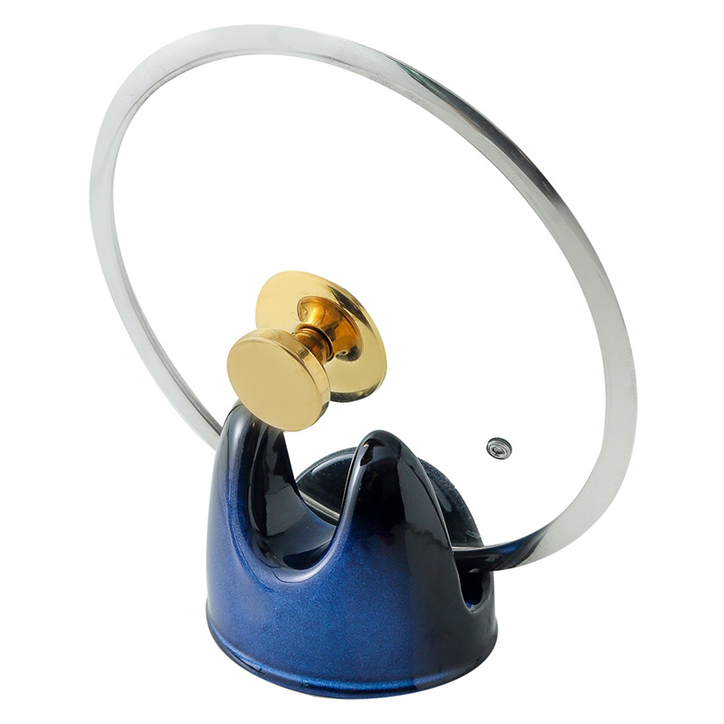 Blue & Black small pot lid holder