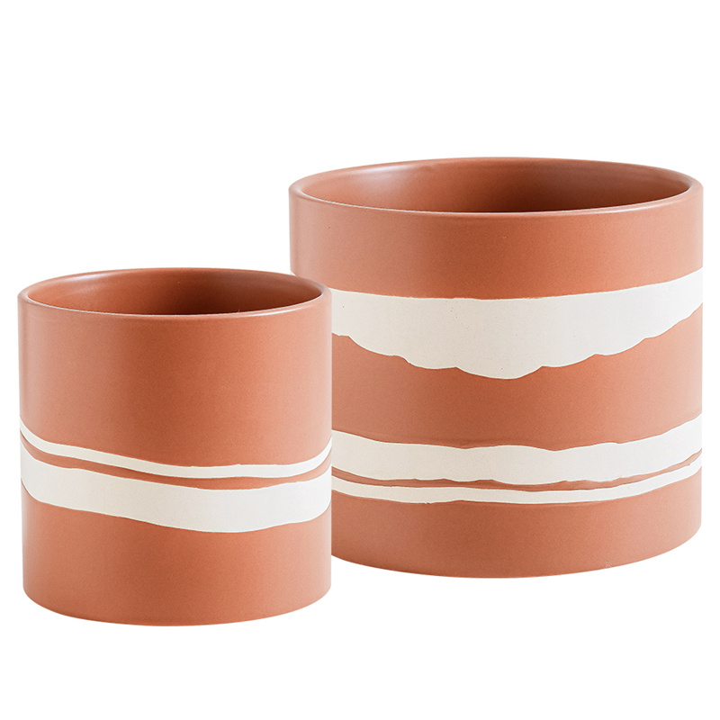 Terracotta & Nature flower pot