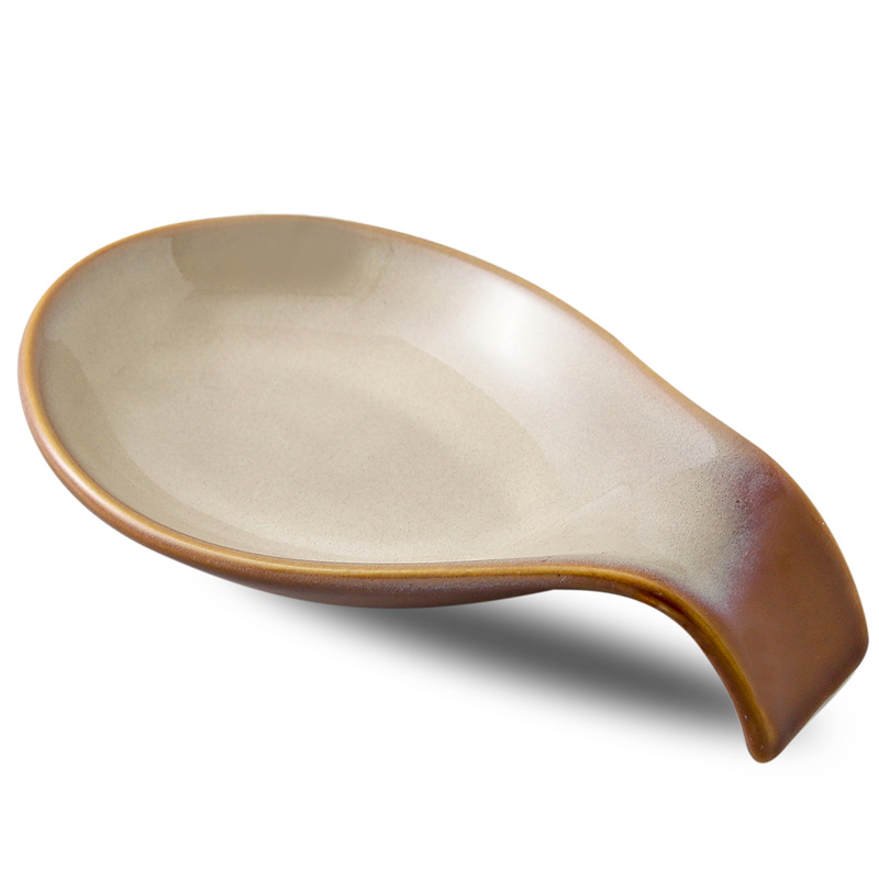 Brown spoon rest