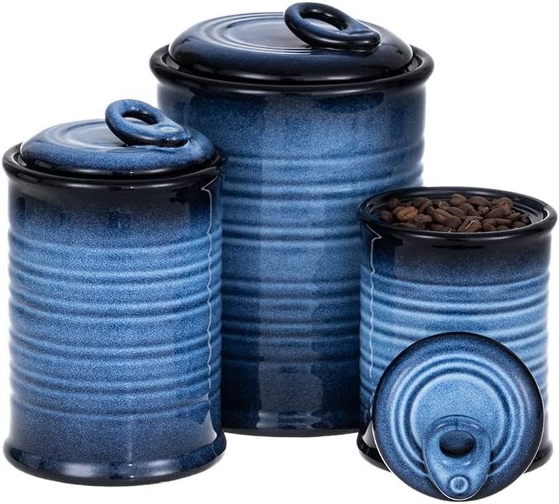 Nihow SET OF 3 CANISTER Blue