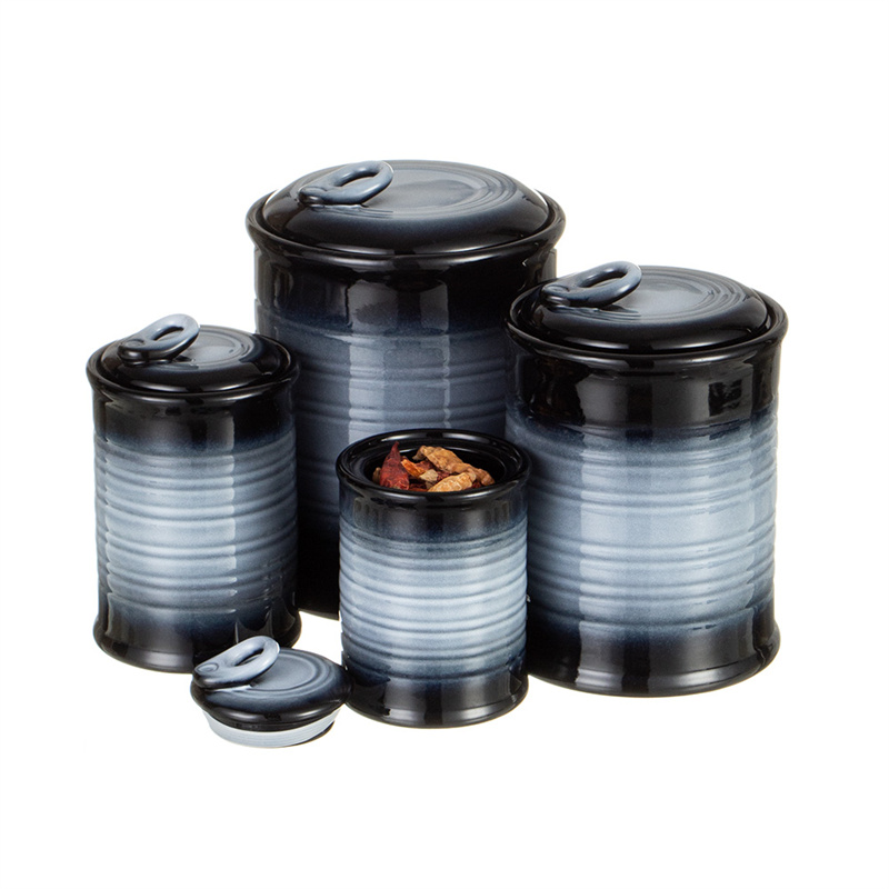 Nihow SET OF 4 CANISTER Gray
