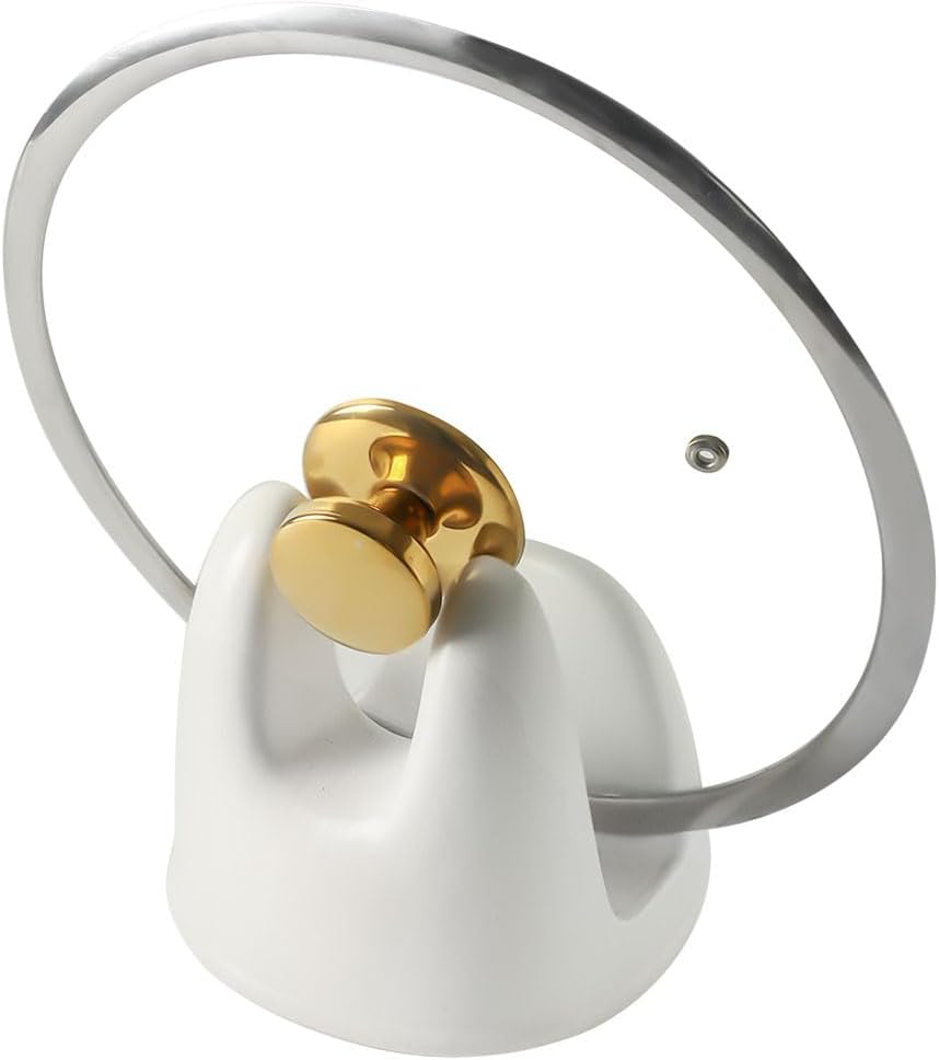 Nihow Pot Lid Holder Matte White