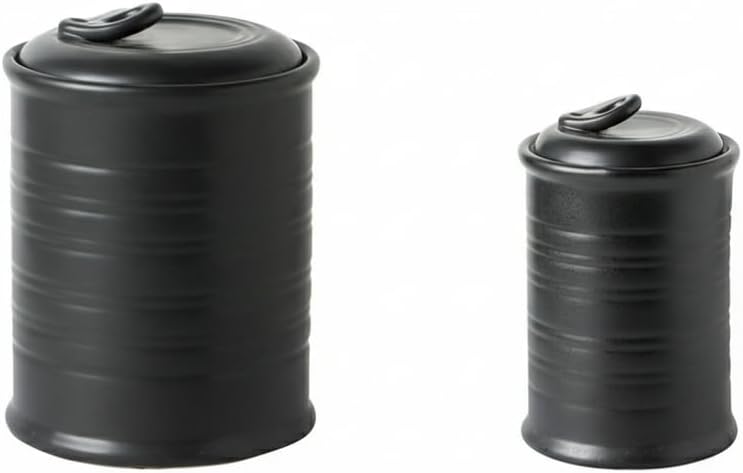 Nihow SET OF 2 CANISTER Matte Black